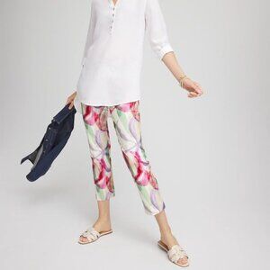 Brigitte Slub Slim Cropped Pants